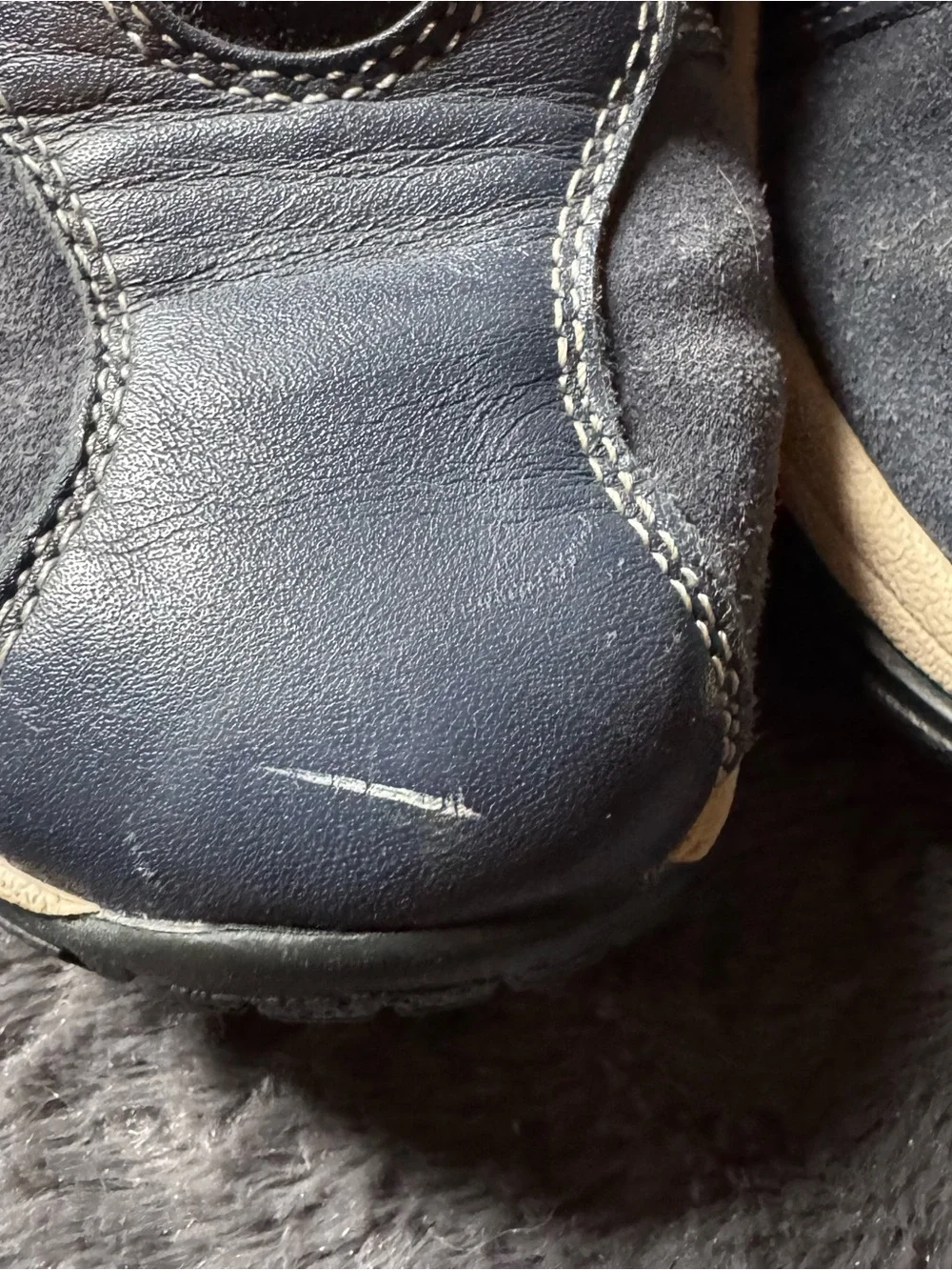 L.L. Bean Kids Navy Blue Slip-On Sneakers